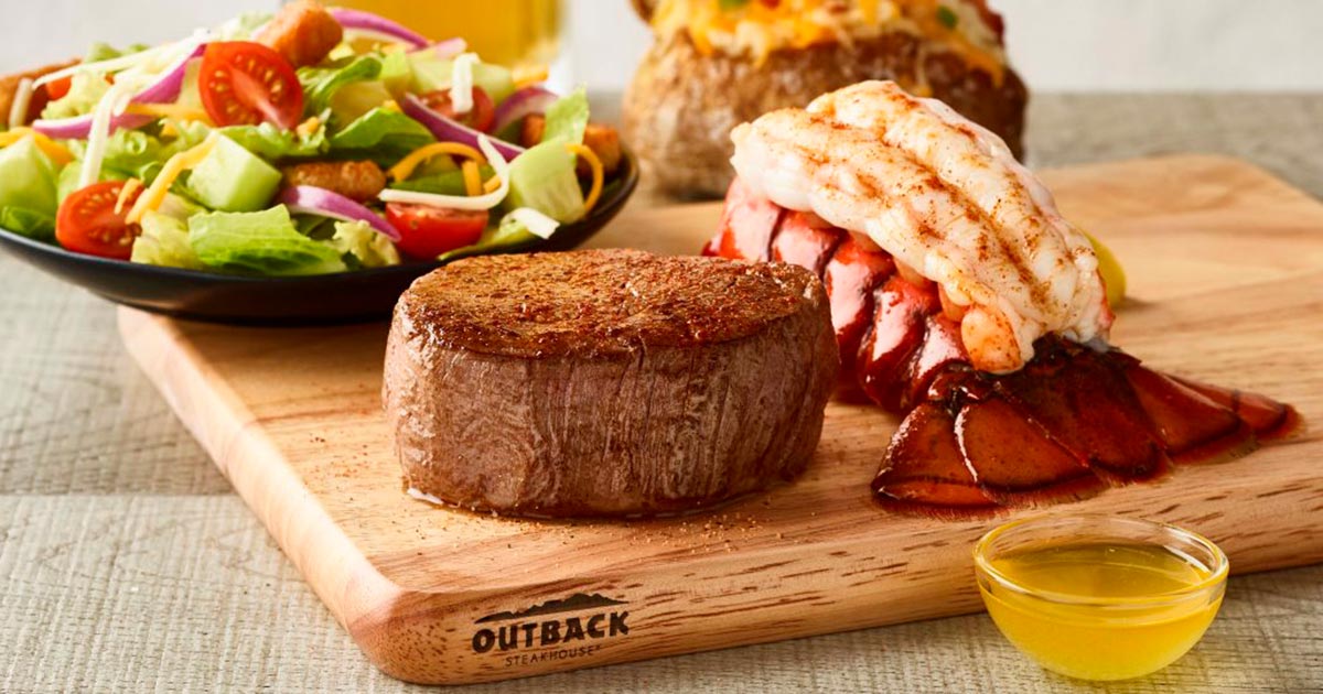Outback Steakhouse steak and lobster: signature portion and satisfaction