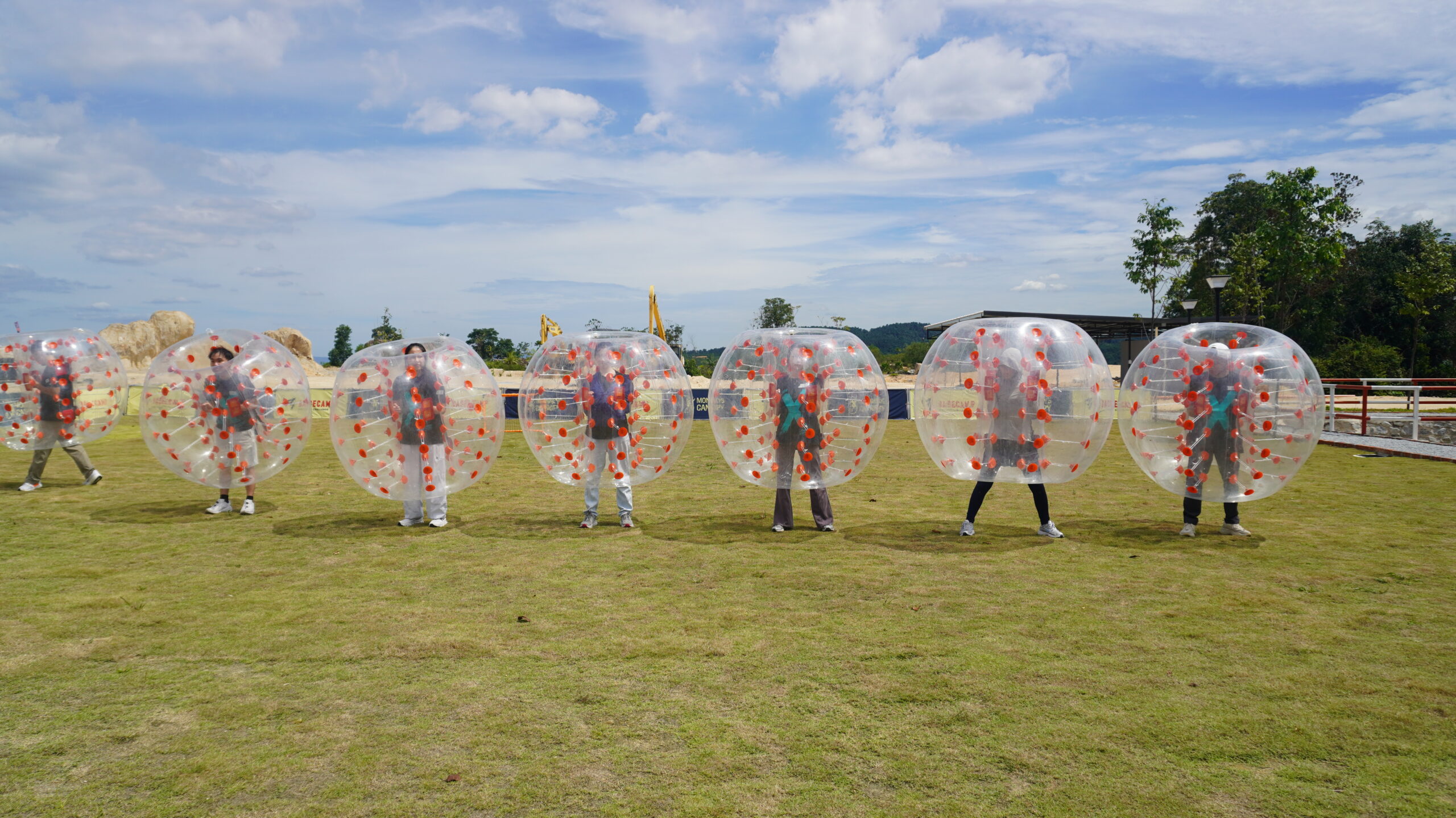 Eber team bubble soccer day