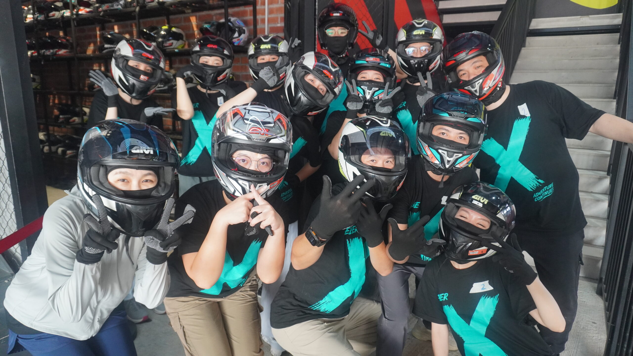 Eber team at go-kart racing
