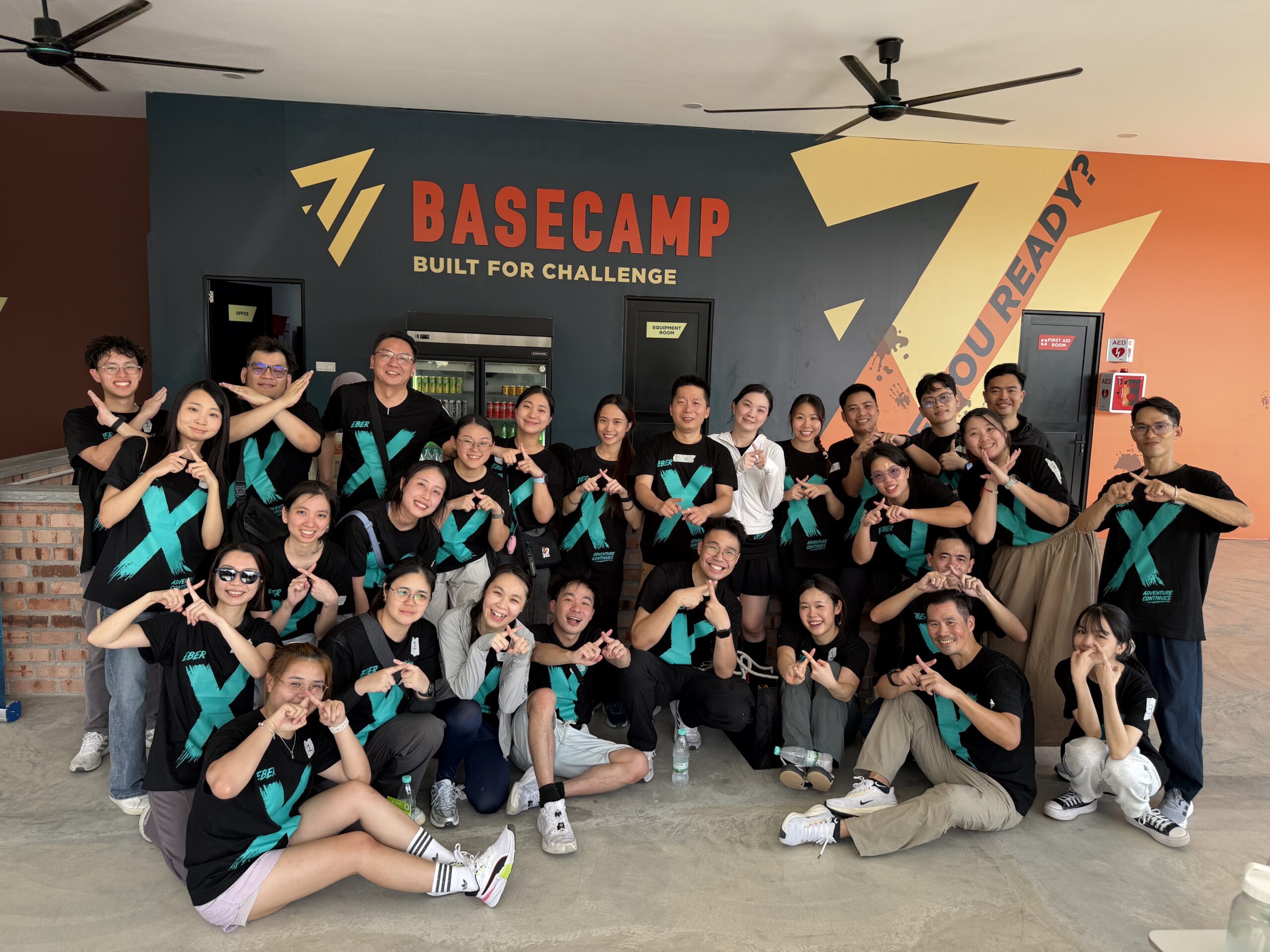 The Eber team at Basecamp